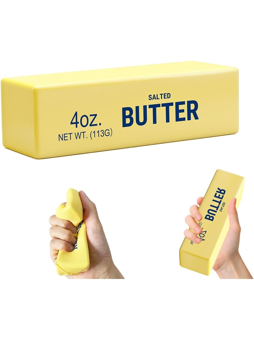 Squeeze Yellow Butter Stress Toy - Squeeze Brand